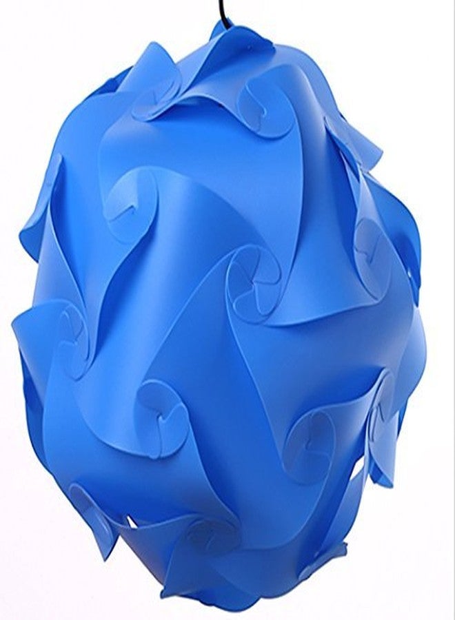 ALiLa Jigsaw Puzzle Ball Kandil Lantern - DIY Decorative Diwali & Christmas Hanging Lamp for Balcony, Living Room, Bedroom, Festive Décor, Self-Assembly (Blue) - Image 4